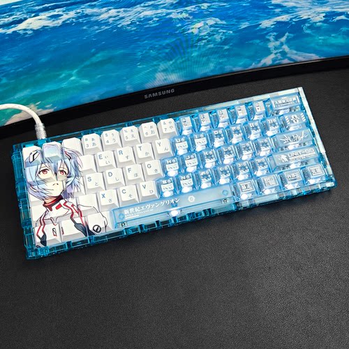绫波丽键帽魔导士hfx/迈从ace68/ev63/小蜜蜂made68/ez63