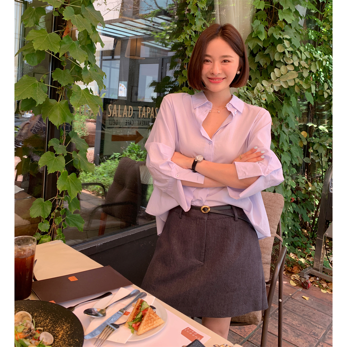 LICKYSENIOR Must have! Adored私服高腰裙裤女夏季新款薄款半裙