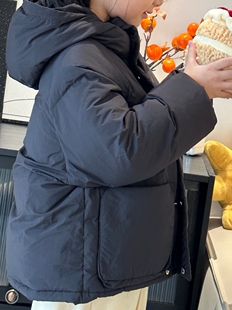 包邮冬季童装厚面包服90羽绒服男宝女童5岁-12岁连帽上衣保暖外套