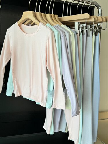 包邮女宝宝男童春季夏季童装莱卡棉长袖T恤+长裤子居家服内衣套装