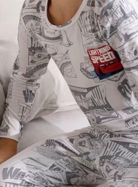 包邮春秋天男童女童装内衣套装保暖居家服长袖打底衫长裤子2件套