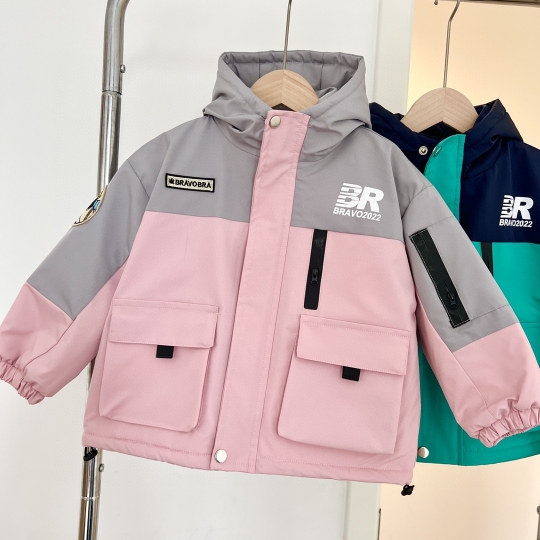 包邮男女童冬季棉服 连帽保暖 120码130码 儿童冬装外套 断码清仓