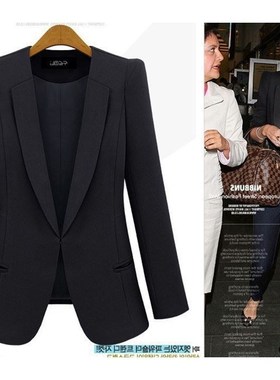 Blazer Formal Women Jacket Autumn Ladies Coat Office Suit OL