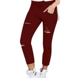 LD European и American Popular Women Jeans Leggings Hole
