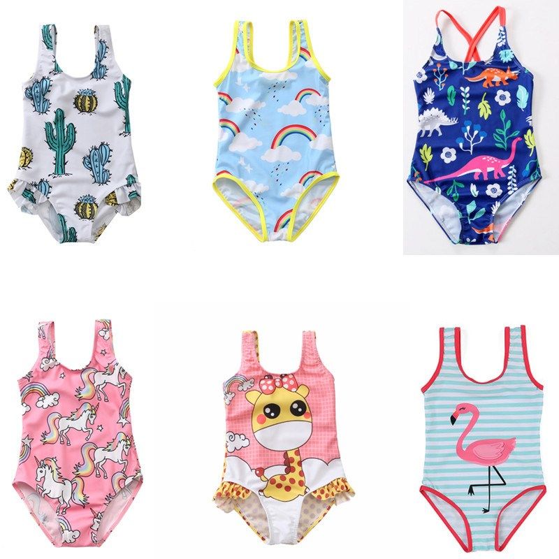 2019 new summer children swimsuit one-piece baby girl bikini