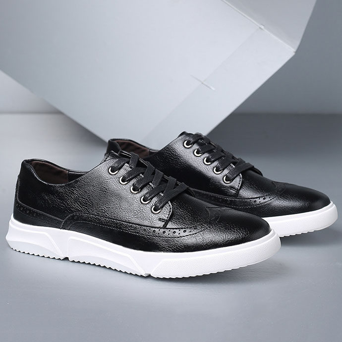 Plus size men leisure leather shoes sneakers大码男板鞋 46 48
