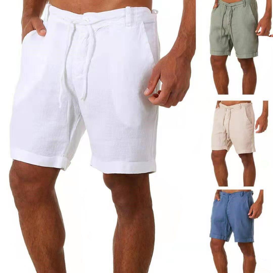 beach Clothes Short Pants Summer Shorts For Men Mens linen