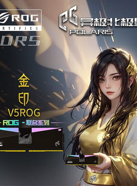 异极北极星ROG联名 DDR5 6000MHZ 16G C40/C36台式机内存马甲条