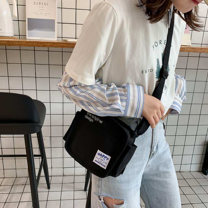 秋冬ins迷你帆布小方包 日系韩版女学生单肩包百搭纯色潮牌斜挎包|ruв категории Сумки, Г - жа сумки - от Buy2taobao.com для оказания профессиональной услуги покупки агента Taobao