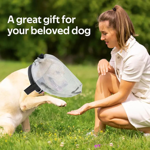 狗狗面罩狗防蚊虫网罩宠物面罩防蚊拉链便携式狗防蚊拉链狗头罩