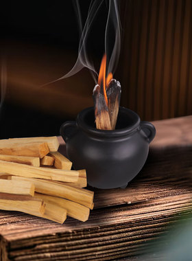 进口秘鲁圣木条palo santo 高油老料原木木条熏香加州白鼠尾草
