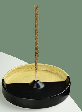 静慧陶瓷香插线香底座点香盘日用香托沉香檀香炉工艺品熏香炉