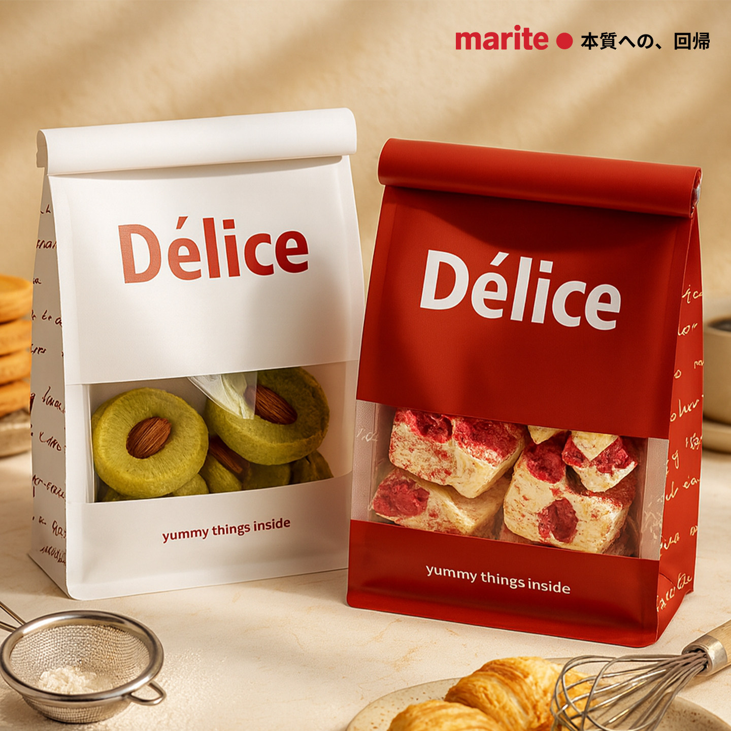 曲奇饼干包装袋雪花酥专用密封礼品袋零食袋子糖果打包自封袋烘焙