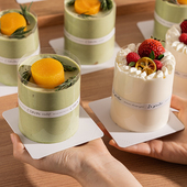 小蛋糕纸托一次性四寸4烘焙2寸3慕斯底托蛋糕胚防油方形甜品纸垫