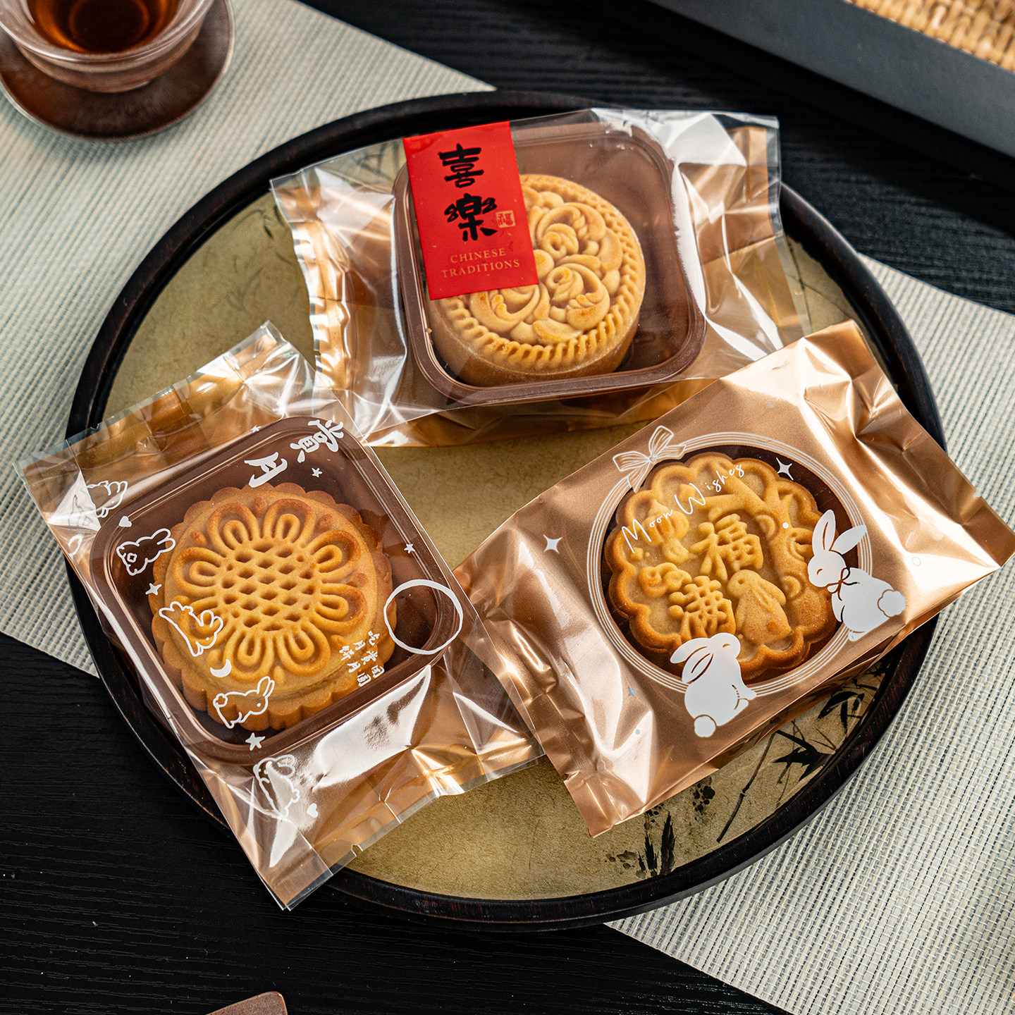 2026中秋月饼包装袋蛋黄酥绿豆糕