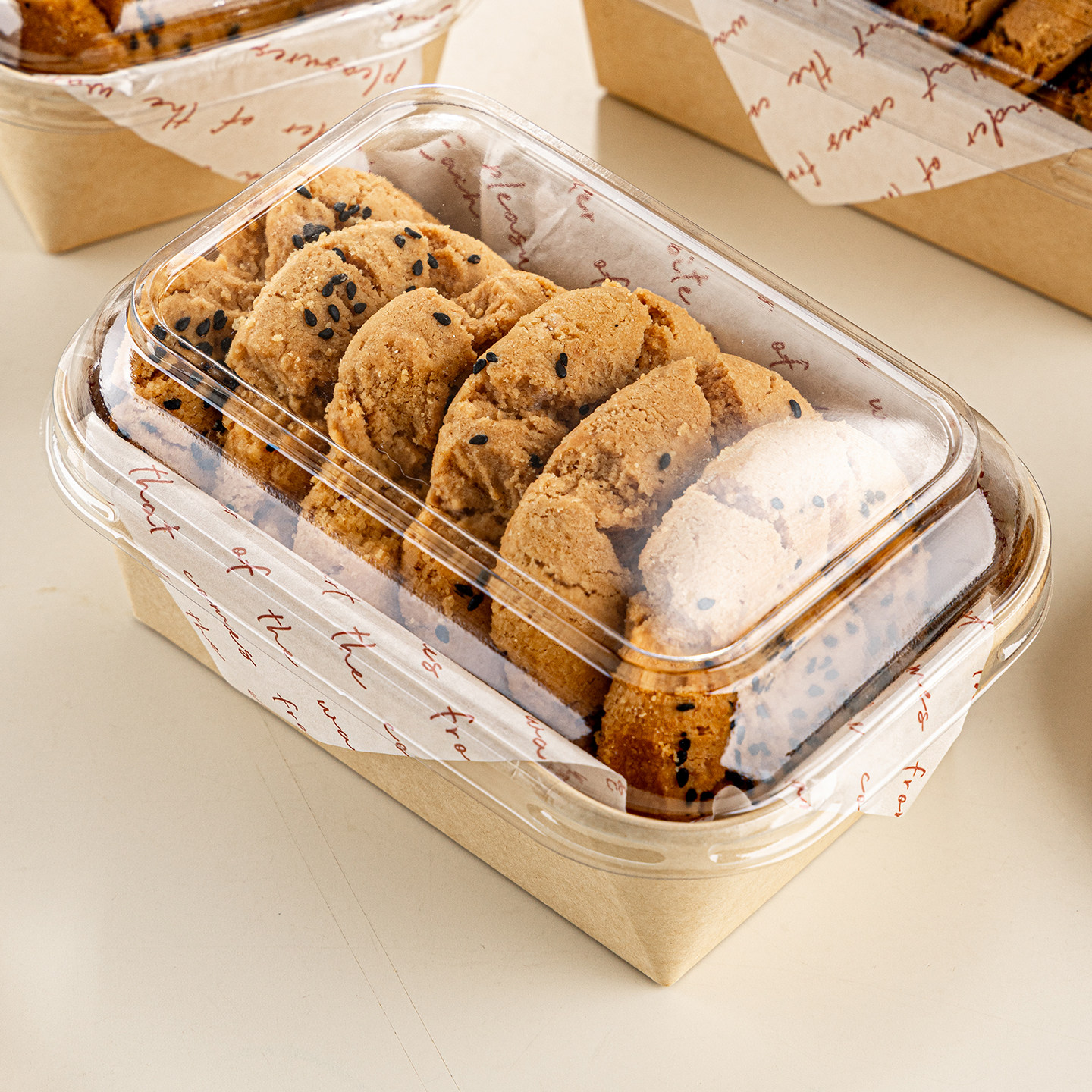 桃酥包装盒中式糕点饼干点心盒子长方形烘焙老婆饼手工酥打包专用