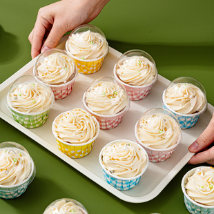纸杯蛋糕雪媚娘纸托烘焙模具食品级杯子马芬麦芬一次性底托包装小