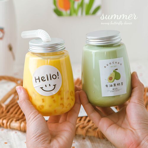 杨枝甘露瓶网红奶茶子塑料杯