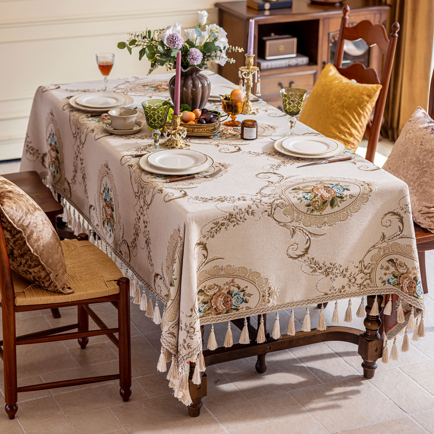 欧式餐桌桌布轻奢高级感2025新款