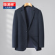 宽松单排扣加肥加大休闲西服潮胖子外套 商务风西装 恒源祥大码 男士