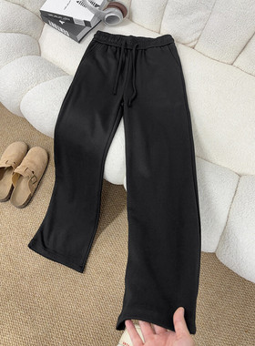 B221 美式ins暗黑宽松直筒男女同款休闲裤 LK24421-特P45控78