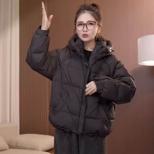 羽绒服【7003】短时尚羽绒服韩连帽外套女士韩版宽松洋气冬季