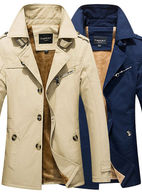 2020winter men Cotton-padded Clothes warm long jaCket Coat男