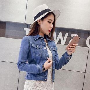 Short and Jeans Women Coats for Denim Jacket Jackets Ladies