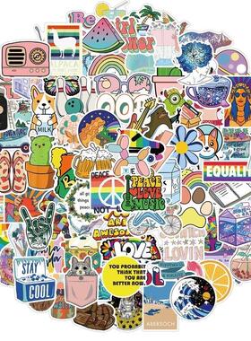 100Pcs VSCO Vinyl Stickers Girl Essential Stuff for Water