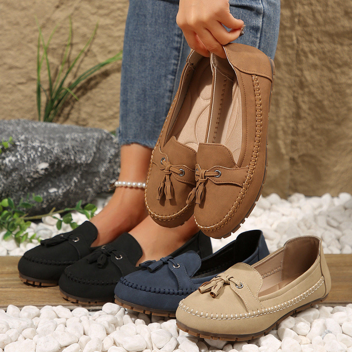 roman平底单鞋女slippers women flat sandals for ladies shoes