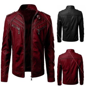 Jacket Removable Hood Men coat Leather winter Jackets Real