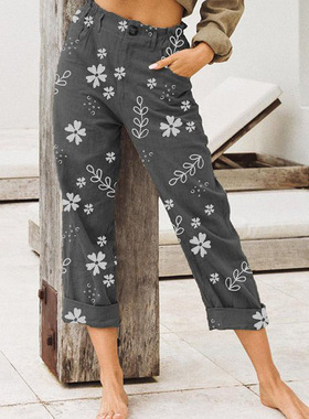 capri pants for women spring trousers ladies large fat wear