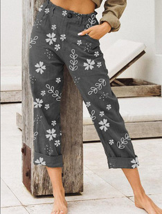 capri pants for women spring trousers ladies large fat wear