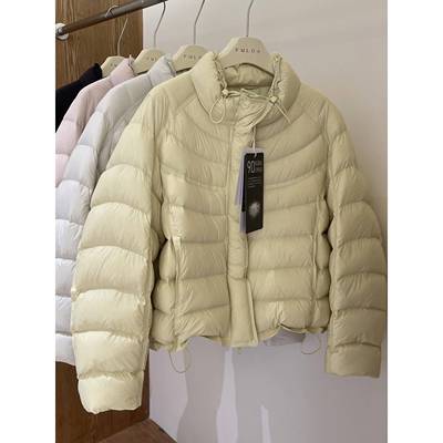 2025新款云感泡芙排骨羽绒服女短款90白鸭绒宽松小个子显瘦外套冬