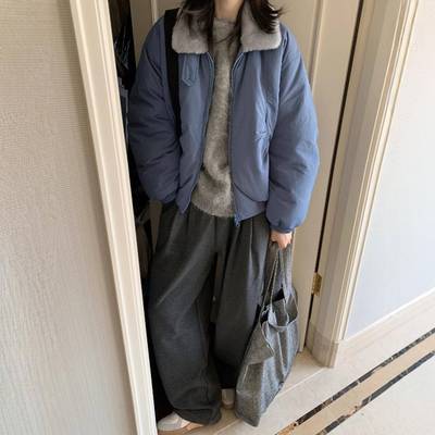 2025年新款冬季羽绒棉服女款短款小个子夹克加绒棉衣夹棉棉袄外套