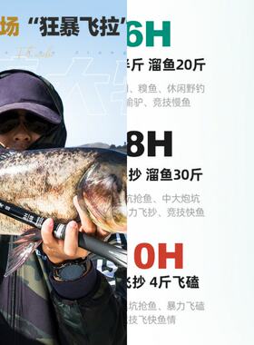 实体店鱼竿19钓6h综合竿8h黑坑钓竿10h飞磕湖库竿3.6米4.5米台钓