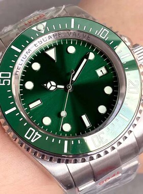 NH35 PT5000绿鬼王43mm机械手表男生渐变绿盘蓝宝石200米防水904L