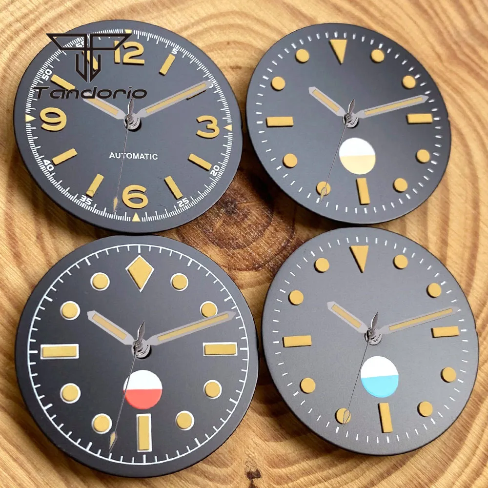 NH35 NH36 ETA2824 PT5000五十寻手表盘字面黄刻度29mm无标