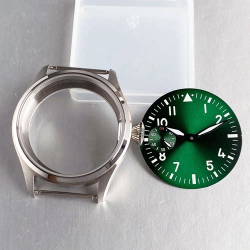 42mm表壳手动ST3600 ETA6497机芯不锈钢壳37mm表盘无标盘蓝宝石