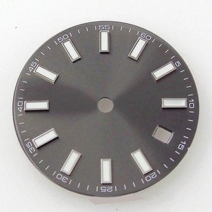 无标29mm手表表盘长钉字面ETA2824 ST2130 MIYOTA DG 机芯夜光