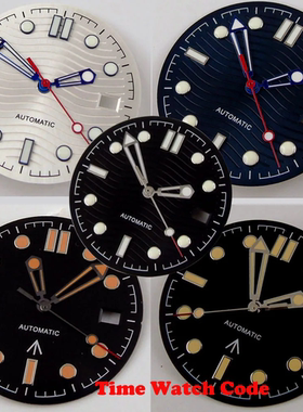 ETA2824 2836 PT5000 表盘31mm字面007适合NH35 NH36 黄字橙字