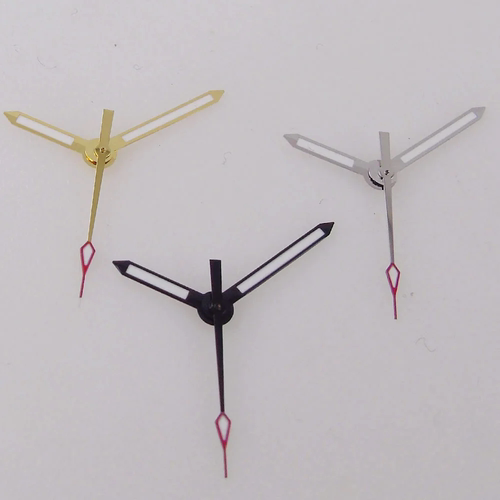 红秒手表表针指针绿夜光使用于NH35 NH36 NH70 7S26 4R35 7S26