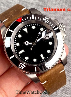 NH35 PT5000实心钛手表水鬼机械自动手表男生200米游泳表日历40mm