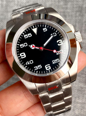 PT5000 NH35空霸air king机械手表光圈男士腕表39mm红绿秒904L带