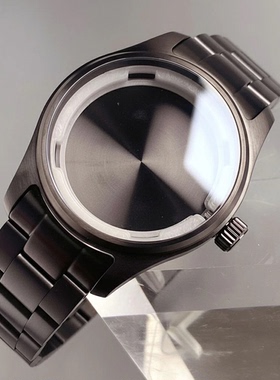 39mm黑色飞行员表壳NH35 ETA2824 ST2130 PT 200米防水不锈钢表壳