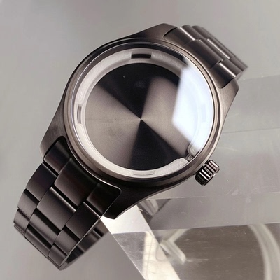 39mm黑色飞行员表壳NH35 ETA2824 ST2130 PT 200米防水不锈钢表壳