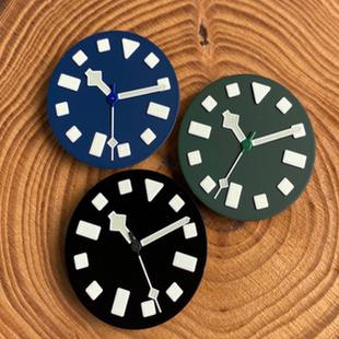 ETA2824 NH35 29mm表盘无标字面适合土豆表壳绿夜光无日历雪花针