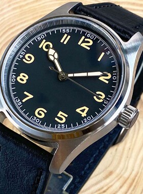 潜水卡其野战户外飞行员腕表男士机械手表NH35机芯复古针tandorio