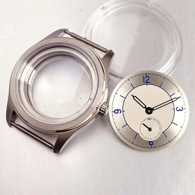 ST1701 38mm表壳31mm表盘透底后盖表配件改装