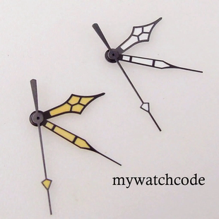 黑边飞行员手表表针适用于NH35 NH36 ETA2824 PT5000 ST2130机芯